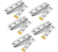 wangjiangda 5 Pezzi Metro Sarta, Metro a Nastro, 79 Pollici Metro a Nastro per il Corpo, 2m Metro a Nastro Morbido, Nastro da Sarto, Metro a Nastro per Vestiti, Tape Measure 200cm