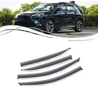 WangjunF 4 Pezzi Deflettori Auto per Toyota Yaris Cross XP210 2020 2021 2022 2023 2024,Deflettore Auto, Deflettori Aria, sopraelevati