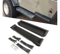 WangjunF Pedane Laterale Sottoporta Passi Laterali per Jeep Wrangler TJ Sport 2Door 1997-2006, Fuso in Un Unico Pezzo, Fori Originali Senza Ruggine
