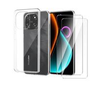 Wanglaism Cover per Blackview Color 6 con 2 Pezzi Vetro Temperato, Protezione Custodia Silicone TPU Morbida Antiurto Sottile Trasparente