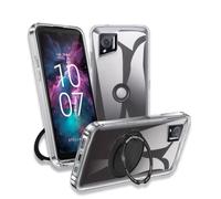 Wanglaism Cover Trasparente per CROSSCALL Stellar-M6 + Anello Magnetico | 1 cover (in TPU, resistente ai graffi e agli urti, anti-caduta) + 1 supporto girevole a 360° compatibile con MagSafe