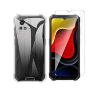 Wanglaism Custodia trasparente per Blackview BV4800 SE + 1 pellicole proteggi schermo in vetro temperato, TPU morbido trasparente per cellulare Case Cover.