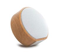 WangLx speakers Altoparlante Bluetooth Senza Fili Portatile da Esterno in Legno Mini Subwoofer Supporto TF Card/AUX Riproduzione Hands-Free Calling Strong Compatibility 360 Stereo, White