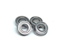 WANGMUMU 10pcs 6.35x12.7x4.762 mm SFR188 ZZ EE Cuscinetto Flangia esteso Interno 1/4x1/2x3/16 Pollici R188 FR188 Cuscinetti a Sfera flangiati Going (Color : Silver)