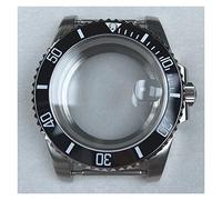 WANGMUMU Custodia da orologio da uomo da 40 mm 316L in acciaio inossidabile in acciaio in vetro in vetro in vetro compatibile for NH35 NH36 compatibile for il movimento del quadrante Eta 2824 going