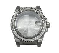 WANGMUMU Orologi da uomo in acciaio inossidabile da 40 mm Custodia in oro rosa compatibile for il movimento NH35 NH36 da 28,5 mm Scamera elegante going