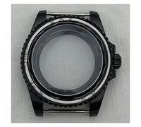 WANGMUMU Sapphire Glass compatibile for NH35 NH36 Movimento 28,5mm quadrante 40mm 316L in acciaio inossidabile orologio da uomo Black Case nero Daytona Submariner Accessorio Parte going