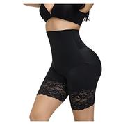 WANGPIN Pantaloncini Modellanti Controllo della Pancia per Donna Dopo Parto Sollevatore Culo Mutandine Traspiranti Coscia più Sottile per La Vita (Color : Black, Size : L)