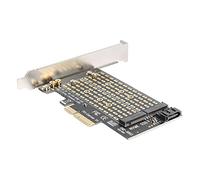 WANGQI Adattatore PCIe M.2 PCIe NVMe, adattatore PCI-E a M.2, scheda di espansione PCI-E adattatore scheda adattatore M + tasto B SSD su scheda di espansione PCI-E 3.0 X4 SATA
