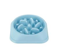 WANGQIQI Ciotole per Cani Slow Food Confezione da 2, Mangiatoie Antiscivolo Ed Educative, Antideglutizione E Gatti, Prodotti Animali Domestici-Cielo Blu