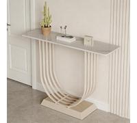 WANGRUIERHA Consolle Ingresso a Forma di U, Base in Acciaio Al Carbonio, da Posizionare Dietro Il Divano, Adatto per Soggiorno, Ufficio e Camera da Letto(White,80x30x80cm/31x12x31in)