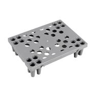 WANGRUIERHA Pallet in Plastica, Pedane in Plastica, Bancale Pellet per Pavimenti Leggeri, Adatto per Garage, Cantina, Magazzino(Black,40x30x10cm/16x12x4in)