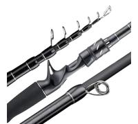 WANGSHAOWEI Canna da Pesca Frusta da Pesca 2.1M .4M Canna Telescopica in Carbonio for Viaggi 7-25g 8-18LB