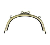 WANGSHAOWEI Chiusura Clic Clac per Borse 2/5 Pz 10.5/16.5 Cm Liscio Bow-Nodo Borse Maniglia Cornici Fai da Te Maniglie di in Metallo Accessorio(Brass,16.5cm-5Pcs)