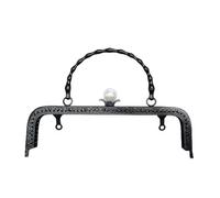 WANGSHAOWEI Chiusura Clic Clac per Borse Accessori Hardware for Borse da 20,5 Cm Portafoglio in Metallo Maniglia for Borsa con Serratura Cornici(Noir)