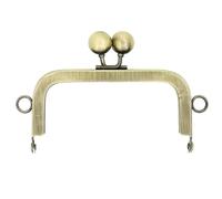 WANGSHAOWEI Chiusura Clic Clac per Borse Accessori Hardware for Portamonete con Chiusura a Bacio Fai da Te Vite Quadrata 10,5 cm, Senza Foro(Bronze)