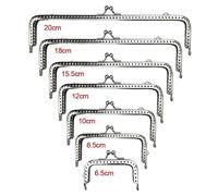 WANGSHAOWEI Chiusura Clic Clac per Borse Borsa con Chiusura a Telaio for Borsa a Bacio, Cornice for in Metallo Vintage for la Realizzazione di Borse Artigianali Fai-da-Te(20cm-)