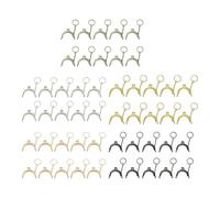 WANGSHAOWEI Chiusura Clic Clac per Borse Chiusura for Borsa, in Metallo da 10 Pezzi 5 cm con Accessori for Portamonete for Artigianato Fai-da-Te(Bronze)