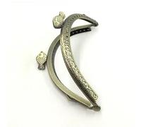 WANGSHAOWEI Chiusura Clic Clac per Borse Maniglia for Telaio in Metallo da 10 Pezzi for Accessori for Pochette for Monete, Creazione Delicata, Chiusura A Bacio, Testa di Pesce Vintage(12.5cm Copper)