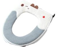 WANGSHAOWEI Copri Tavoletta WC Tipo di Cerniera Cuscino for WC Coprisedile for con Morbido Caldo Invernale Tappetino Universale for Uso Domestico Impermeabile for Quattro Stagioni(Blue)