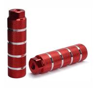 WANGSHAOWEI Poggiapiedi Bici 1 Paio di picchetti for Bici in Lega Alluminio, poggiapiedi for Adatti a 3 Assi da 8 Pollici, Accessori for Biciclette(Red)