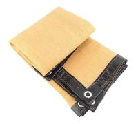 WANGSHAOWEI Privacy Giardino Esterno 4 Colori 85% ombreggiatura Anti-UV Parasole Rete Balcone Privacy Schermo Giardino Piante Copertura Rete Parasole Rete(Beige Black Side,5mx5m)