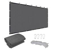 WANGSHAOWEI Privacy Giardino Esterno Pergolato da Giardino Vele ombreggianti Impermeabili Schermo for la Privacy del Balcone Rete for Recinzione Antivento for terrazza(Grey 1PC,1x300cm)