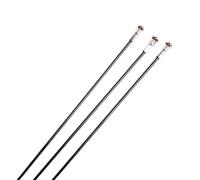 WANGSHAOWEI Raggi per Bicicletta Raggi 12 Pezzi for Bici da Montagna/Strada in Acciaio 14G/14K for Bicicletta ad Alta Resistenza di Colore Nero 253mm-294mm(262mm)