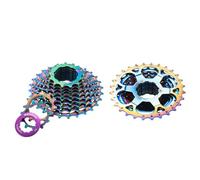 WANGSHAOWEI Ruota Libera Cassetta a Colori for Bici da Strada 11 12 velocità 11-28T/32T/34T Volano for Bicicletta K7 Pignone for mozzo HG Cassette Pignoni E Ruote Libere(11S 28T Colour)