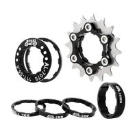 WANGSHAOWEI Ruota Libera Cassetta for Bici Pignone a Ruota Libera Cassetta a velocità Singola Kit tenditore Catena dentata Parti di conversione pignone volano Cassette Pignoni E Ruote Libere(16T)