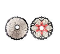 WANGSHAOWEI Ruota Libera Cassetta for Bicicletta 10/11/12 velocità MTB pignone 11T-40T/42T/46T/50T/52T HG Struttura Ruota Libera Cassette Pignoni E Ruote Libere(11 Speed 46T Silver)