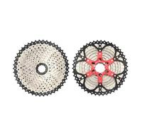 WANGSHAOWEI Ruota Libera Cassetta for Bicicletta 10/11/12 velocità MTB pignone 11T-40T/42T/46T/50T/52T HG Struttura Ruota Libera Cassette Pignoni E Ruote Libere(10 Speed 46T Silver)