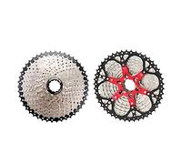 WANGSHAOWEI Ruota Libera Cassetta for Bicicletta 10/11/12 velocità MTB pignone 11T-40T/42T/46T/50T/52T HG Struttura Ruota Libera Cassette Pignoni E Ruote Libere(12 Speed 46T Silver)