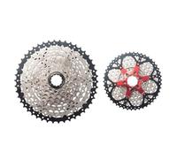 WANGSHAOWEI Ruota Libera Mountain Bike 8 9 10 11 12 Cassetta for Bicicletta MTB Ruota Libera pignone 40T 42T 46T 50T 52T Cassette Pignoni E Ruote Libere(9 Speed 11-46T)