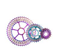 WANGSHAOWEI Ruota Libera MTB 11 velocità 11-46T Cassetta Bicicletta 11S Mozzo Ruota Libera Parti 11velocità Mountain Bike Pignone 11v Volano Cassette Pignoni E Ruote Libere(11S 46T SLR Rainbow)