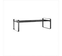 WANGSHAOWEI Scarpiera Scarpiera allungabile, scaffale for scarpe impilabile in metallo, grande capacità, organizer for, armadio, a strati, porta(Black A01)