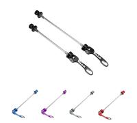 WANGSHAOWEI Sgancio Rapido MTB 2 Pezzi Bici aste a sgancio rapido for Bicicletta Leva Anteriore Posteriore ASSE Bici mozzo Ruota for MTB Moutain Bici da Strada Sgancio Rapido Bici(15cm-19cm Red)