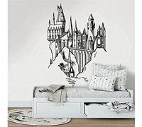 WANGSHUAIS Adesivi murali per la casa - Decorazioni per la Camera dei Bambini del Castello per camere da Letto, Sale Giochi e Tane, Adesivi murali Rimovibili in vinile55X39Cm