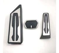 WangSiwe Auto Acciaio Inossidabile Pedali, per BMW X1 iX1 U11 2021 2022 2023 AT MT Copripedale per Auto in Acciaio Inossidabile Pedali Automatici Freno A Gas Cluth Copripedali,3 PCS