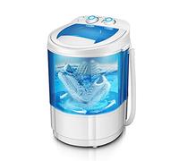 WANGTX Piccola mini lavatrice intelligente per scarpe per uso domestico per lavatrice semiautomatica a secchio singolo per dormitorio studentesco con spazzola WANGTX/bianca / 36×36×50cm