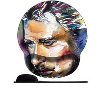 WANGWANGMIAO 3D Tappetino poggiapolsi per mouse ，tappetino per mouse con supporto per il polso, tappetino per mouse ergonomico per lavorare al computer e giocare ，Rapsodia dei colori