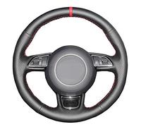 WANGXI Accessori per coprivolante per Auto cuciti a Mano,per Audi A1 A3 Sportback A4 B8 Saloon Avant A5 A6 C7 A7 A8 D4 S1S3S4,Protezione in Pelle in Microfibra