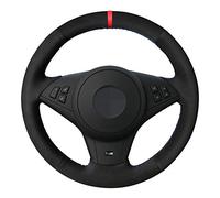 WANGXI Coprivolante per Auto Cucito a Mano,per BMW E60 M5 2005-2008 E63 E64 Cabrio M6 2005-2010,Coperchio di Protezione della Maniglia dello sterzo