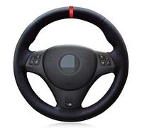 WANGXI Coprivolante per Auto Cucito a Mano,per BMW M-Sport M3 E90 E91 E92 E93 E87 E81 E82 E88 X1 E84,Coperchio di Protezione della Maniglia dello sterzo