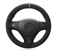 WANGXI Coprivolante per Auto Cucito a Mano,per BMW M-Sport M3 E90 E91 E92 E93 E87 E81 E82 E88 X1 E84,Coperchio di Protezione della Maniglia dello sterzo
