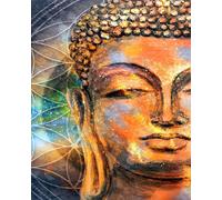 WANGXIAO Dipingere con i numeri per adulti, kit regalo fai da te per pittura a olio, 40,6 x 50,8 cm, pittura digitale dipinta a mano, decorazione per la casa, statue buddiste e insegnamenti zen, senza