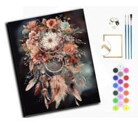 WANGXIAO Kit di pittura con i numeri, per adulti, kit fai da te per pittura a olio acrilica, per decorazione da parete, idea regalo, 40 x 50 cm, con cornice