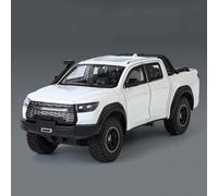 WANGXLGD Modèle réduit de pick-up à l'échelle 1/24, collection de modèles réduits de véhicules tout-terrain en alliage moulé sous pression « Simulation » - Idée cadeau (White)