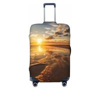 Wangxyozdp Bella copertura per bagagli da viaggio con stampa di alba, copertura protettiva per valigie, 45-81 cm, Nero , S