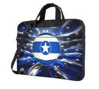 Wangxyozdp Borsa a tracolla per computer portatile con stampa bandiera dell'Honduras, borsa messenger con tasca per accessori, 13/14/15,6 pollici, Nero , 15.6 inch